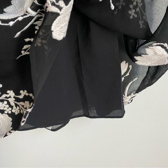 NEW Alice + Olivia Holden Embroidered Cold-Shoulder Mini Dress - Picture 12 of 16